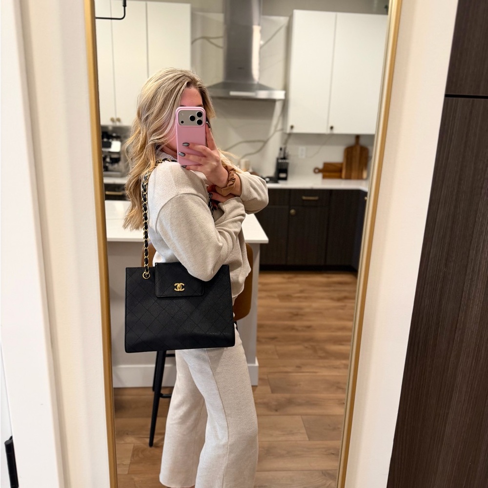 Chanel Black Caviar Shopping Tote - Picture 14 of 16